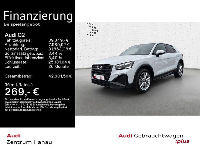 Gletscherweiß metallic Gebraucht 2025 Audi Q2 S-Line SUV | 39.849 € (Etwas zu teuer) - Bild 1/4