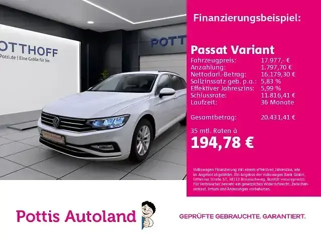 Gebraucht VW Passat Business 150 PS (110 kW) 2022 Kombi
