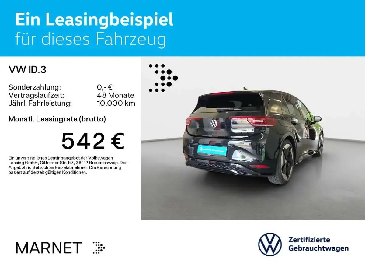 Gebraucht VW ID.3 GTX 239 kW (326 PS) 2025 Grenadillschwarz metallic/schw Kleinwagen