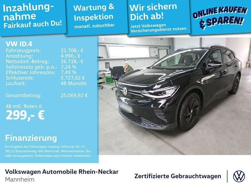 Gebraucht VW ID.4 Pure 125 kW (170 PS) 2022 Schwarz SUV