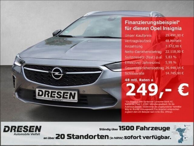Grau Gebraucht 2021 Opel Insignia Kombi | 29.490 € (Guter Preis) - Bild 1/4