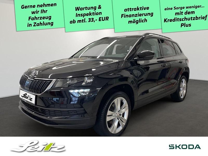 Schwarz Gebraucht 2021 Skoda Karoq Style SUV | 17.447 € (Guter Preis) - Bild 1/3