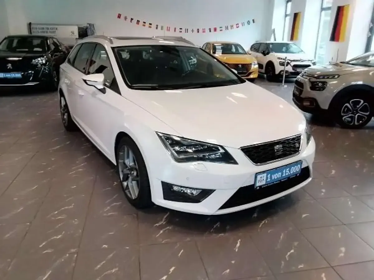 Brugt Seat Leon ST FR 150 HK (110 kW) 2016 Hvid Stationcar