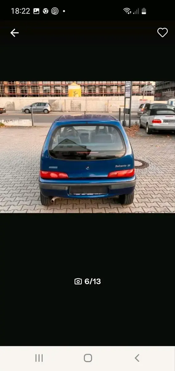 Gebraucht Fiat Seicento 54 PS (39 kW) 2002 Blau Kleinwagen