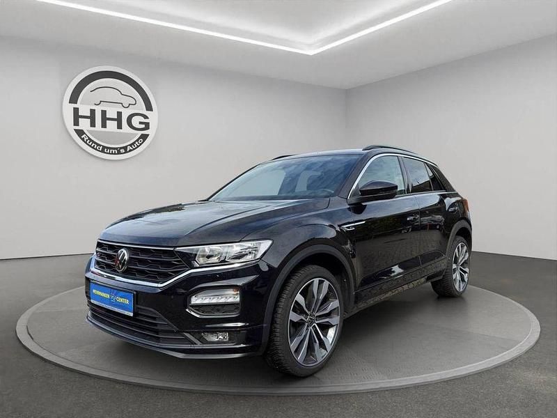 Schwarz Gebraucht 2021 VW T-Roc R-line SUV | 28.490 € (Fairer Preis) - Bild 1/4
