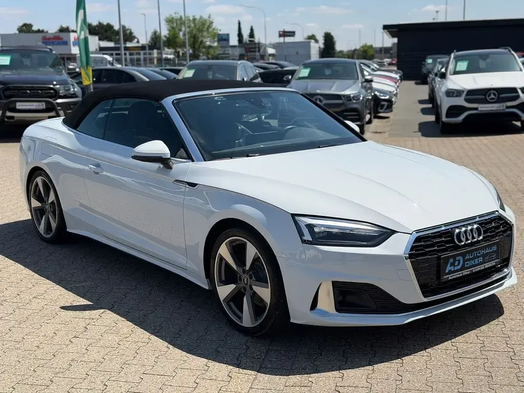 Gebraucht Audi A5 Cabriolet S-Line 163 PS (119 kW) 2022 Weiß Cabrio