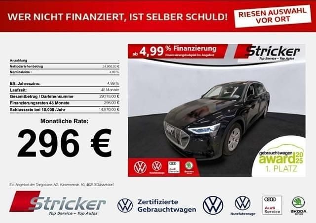 Gebraucht Audi e-tron 230 kW (313 PS) 2022 Mythosschwarz metallic (metallic) SUV