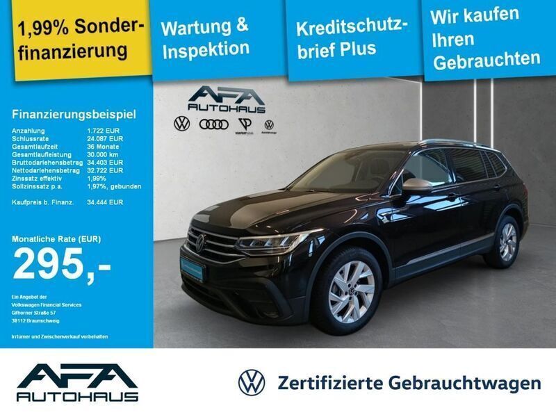 Schwarz Gebraucht 2024 VW Tiguan Allspace Life SUV | 33.947 € (Superpreis) - Bild 1/2