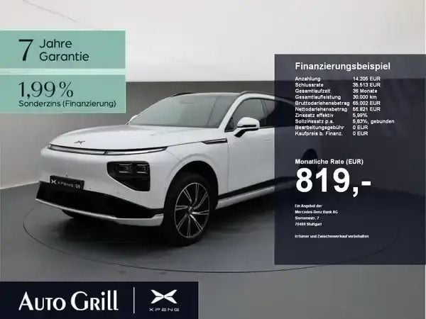 Weiss arctic white Neu 2025 XPENG G9 AWD Performance SUV | 70.271 € (Guter Preis) - Bild 1/4