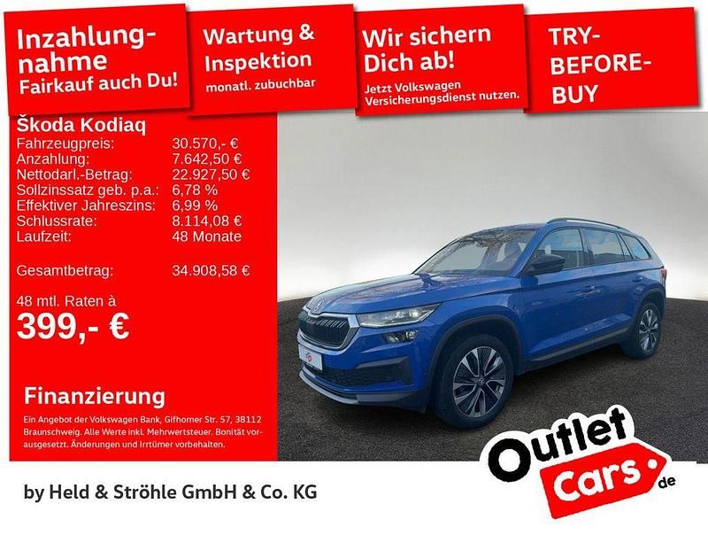 Energyblau Gebraucht 2022 Skoda Kodiaq Tour SUV | 30.570 € (Superpreis) - Bild 1/3