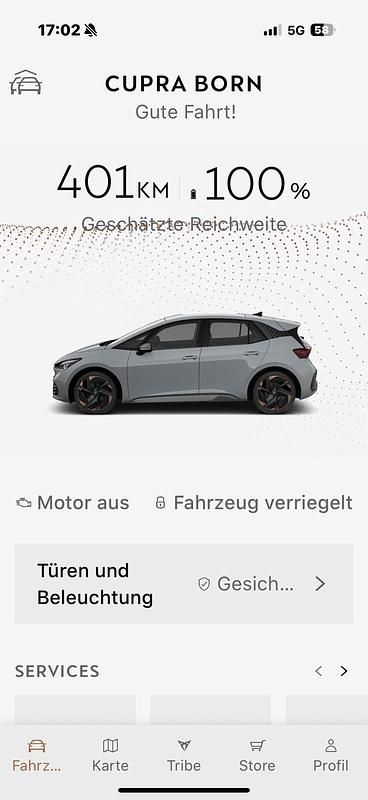 Grau Gebraucht 2022 Cupra Born e-Boost Kleinwagen | 25.499 € (Guter Preis) - Bild 1/4