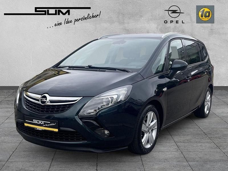 Smaragd gruen (mi) Gebraucht 2014 Opel Zafira Style Van / Kleinbus | 10.690 € (Teuer) - Bild 1/4