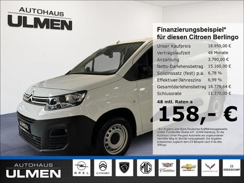 Weiss Gebraucht 2023 Citroën Berlingo PureTech Van / Kleinbus | 18.950 € (Fairer Preis) - Bild 1/4