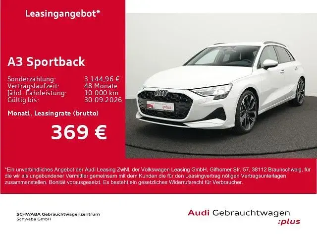 Gebraucht Audi A3 Comfort 150 PS (110 kW) 2025 Gletscherweiß metallic Limousine