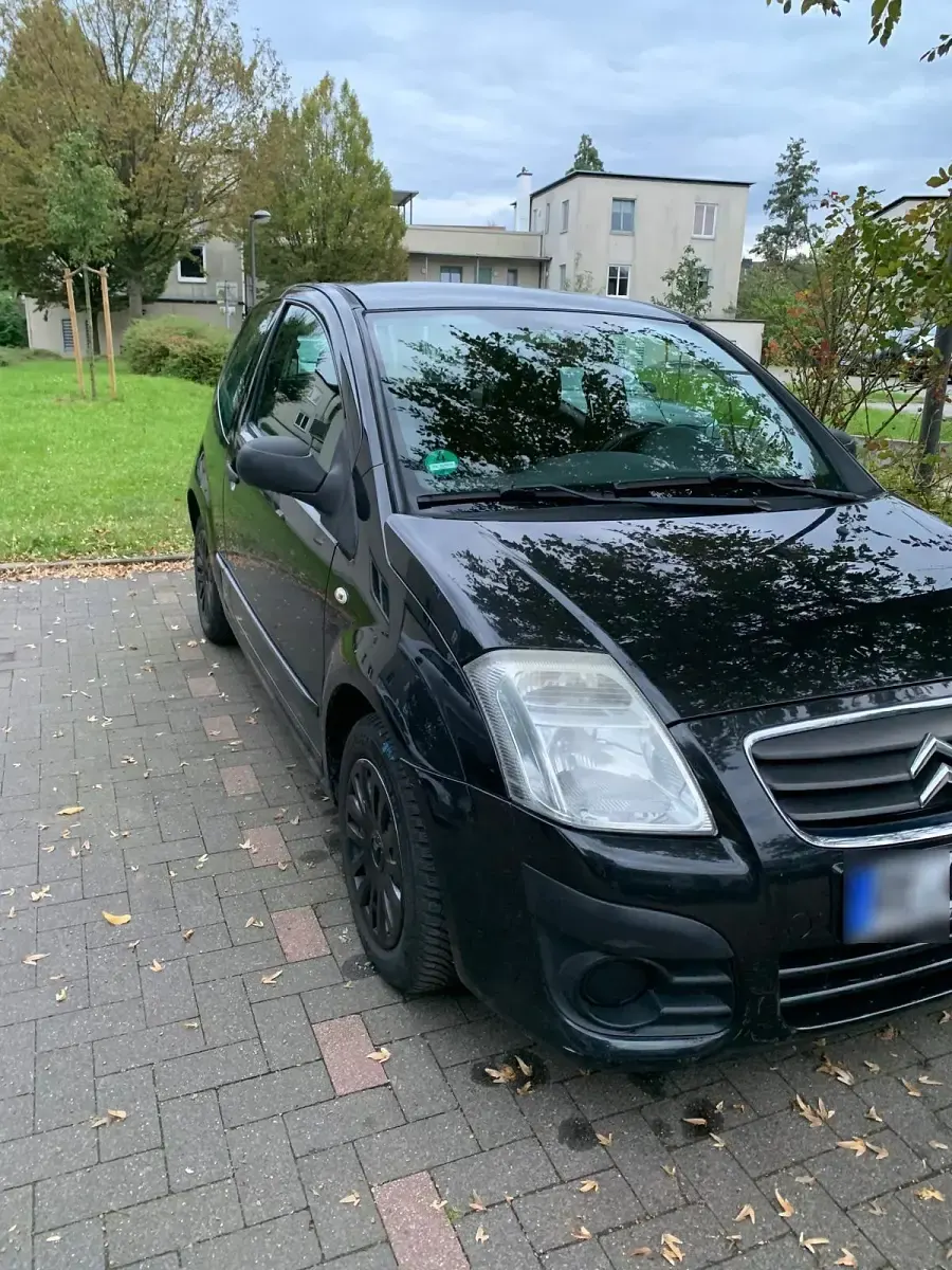 Gebraucht Citroën C2 60 PS (44 kW) 2009 Schwarz Kleinwagen