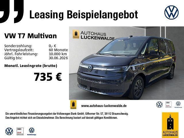 Neu VW Multivan Style 150 PS (110 kW) 2026 Starlight blue metallic Van