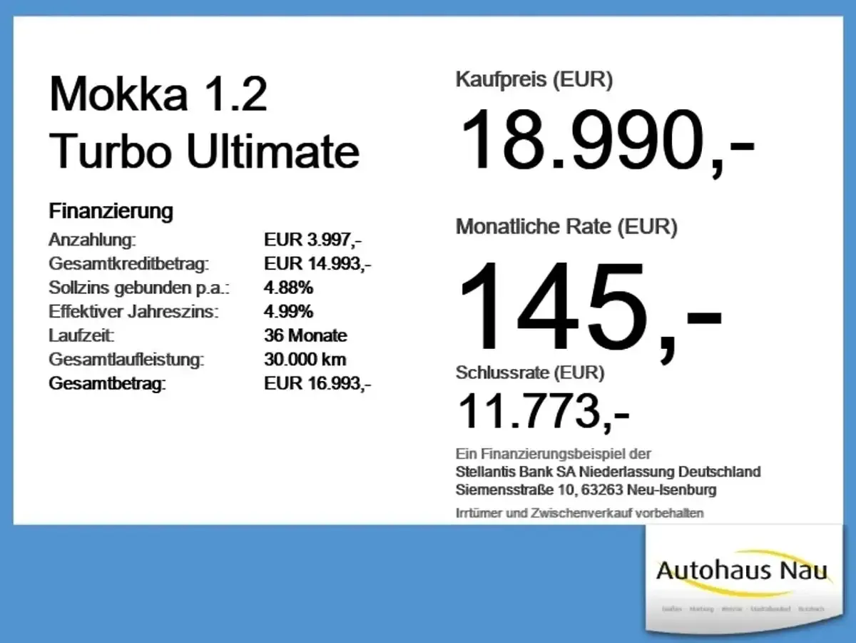 Gebraucht Opel Mokka Ultimate 131 PS (96 kW) 2023 Diamant schwarz SUV
