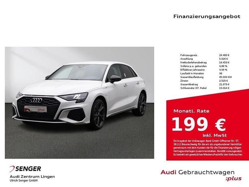 Ibisweiß Gebraucht 2022 Audi A3 S-Line Limousine | 24.480 € (Guter Preis) - Bild 1/4
