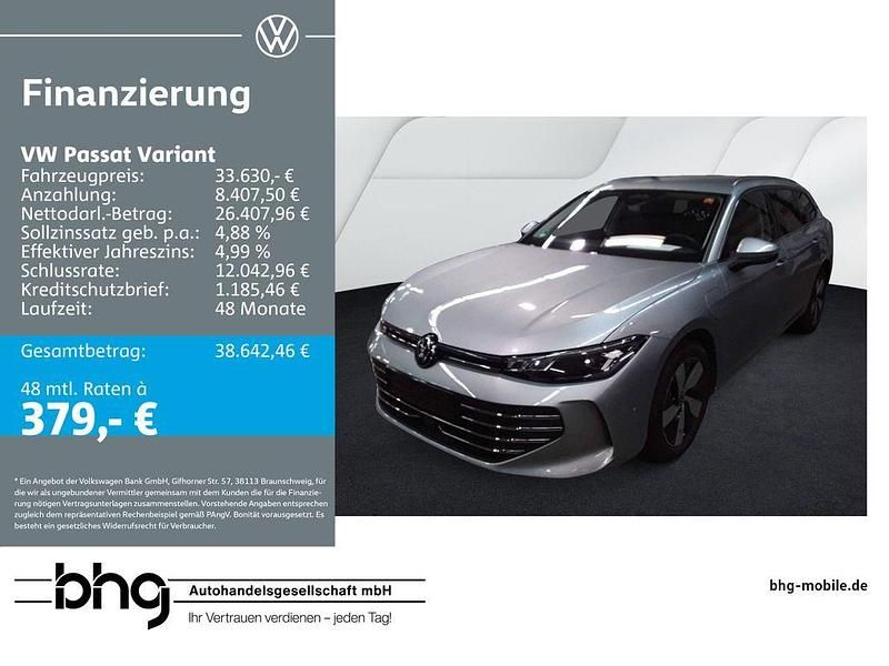 Silber Gebraucht 2025 VW Passat Business Kombi | 33.630 € (Guter Preis) - Bild 1/4