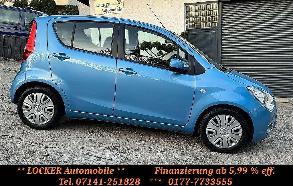Gebraucht Opel Agila Edition 94 PS (69 kW) 2012 Blau Kleinwagen
