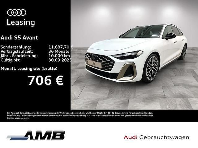 Gletscherweiß metallic Gebraucht 2024 Audi S5 Edition .1 Kombi | 76.390 € (Etwas zu teuer) - Bild 1/3