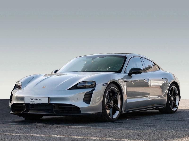 Silber Gebraucht 2021 Porsche Taycan Turbo Limousine | 81.800 € (Etwas zu teuer) - Bild 1/4