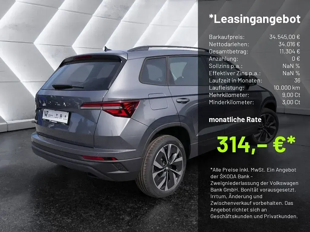 Neu Skoda Karoq 150 PS (110 kW) 2026 Grau SUV