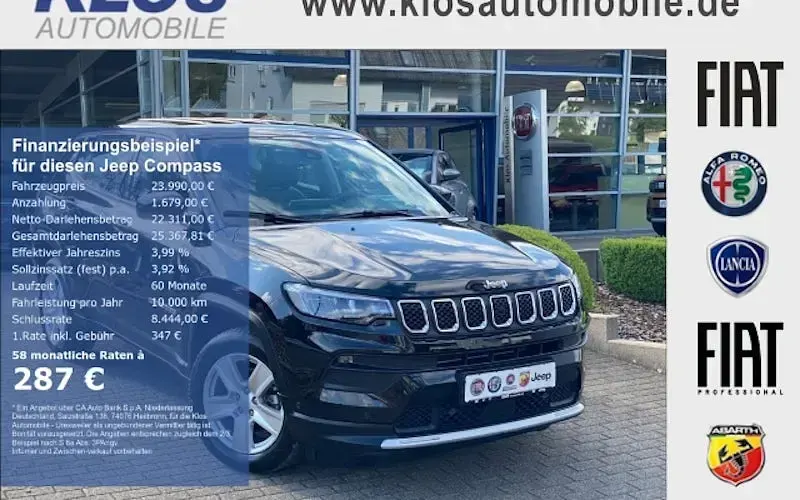 Brugt Jeep Compass Altitude 131 HK (96 kW) 2024 SUV