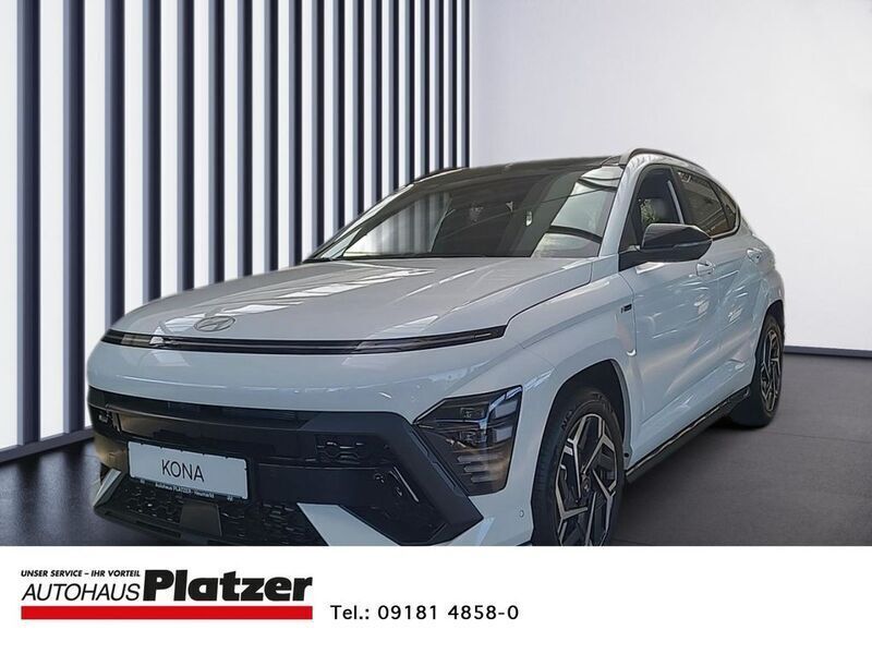 Weiss Gebraucht 2023 Hyundai Kona N Line SUV | 35.980 € (Etwas zu teuer) - Bild 1/4
