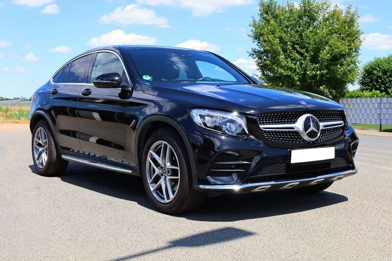 Schwarz Gebraucht 2017 Mercedes GLC250 AMG line Coupé | 30.000 € (Superpreis) - Bild 1/4