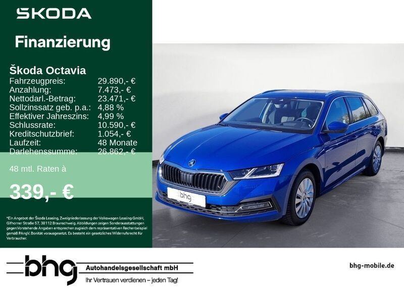 Raceblau metallic Gebraucht 2023 Skoda Octavia Style Kombi | 29.890 € (Fairer Preis) - Bild 1/4