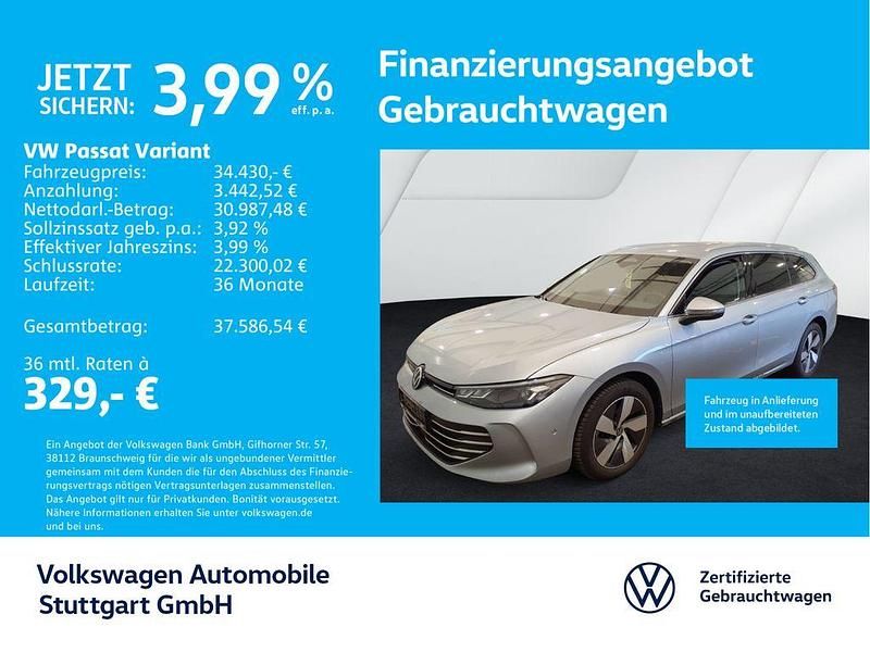 Silber Gebraucht 2025 VW Passat Business Kombi | 34.430 € (Superpreis) - Bild 1/4