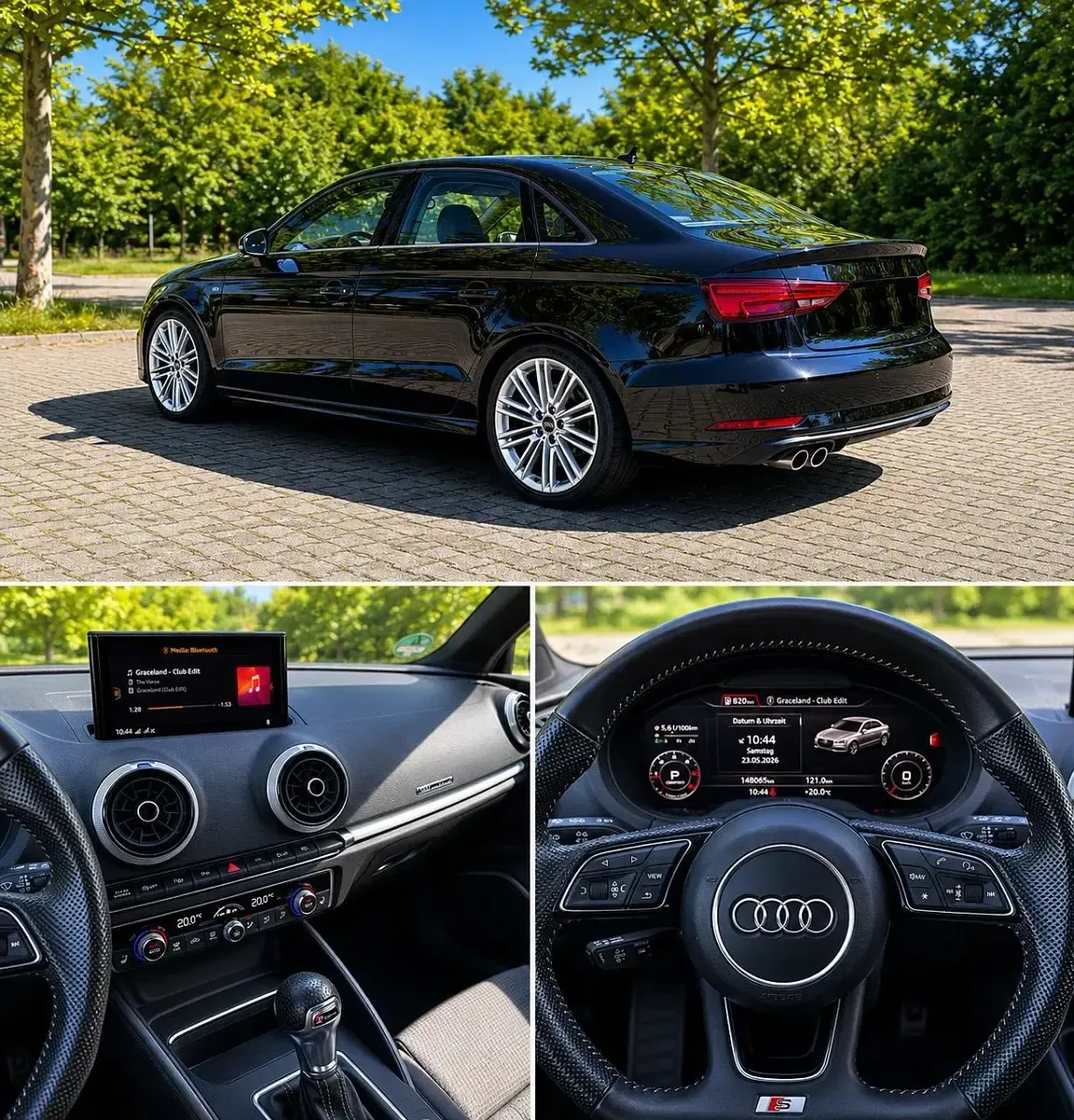 Używany Audi A3 150 KM (110 kW) 2018 Czarny Sedan/Limuzyna