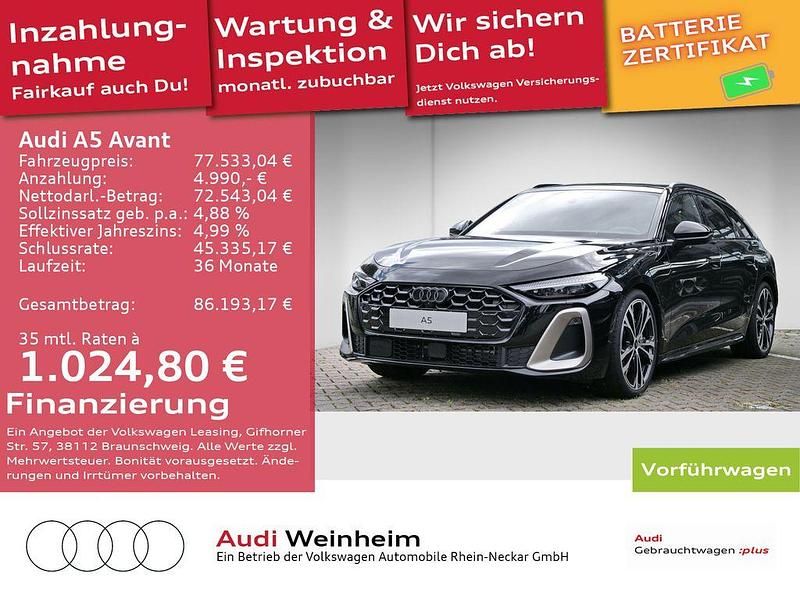 Mythosschwarz metallic Gebraucht 2025 Audi A5 Ambiente Coupé | 74.551 € (Etwas zu teuer) - Bild 1/3