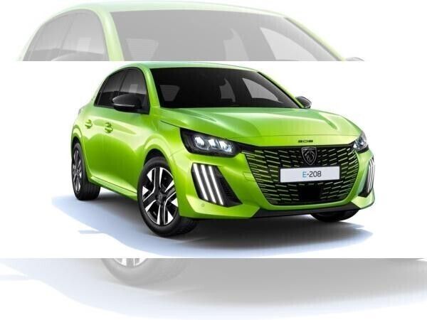 Neu Peugeot e-208 Allure 100 kW (136 PS) 2025 Gelb (agueda gelb metallic) Kleinwagen