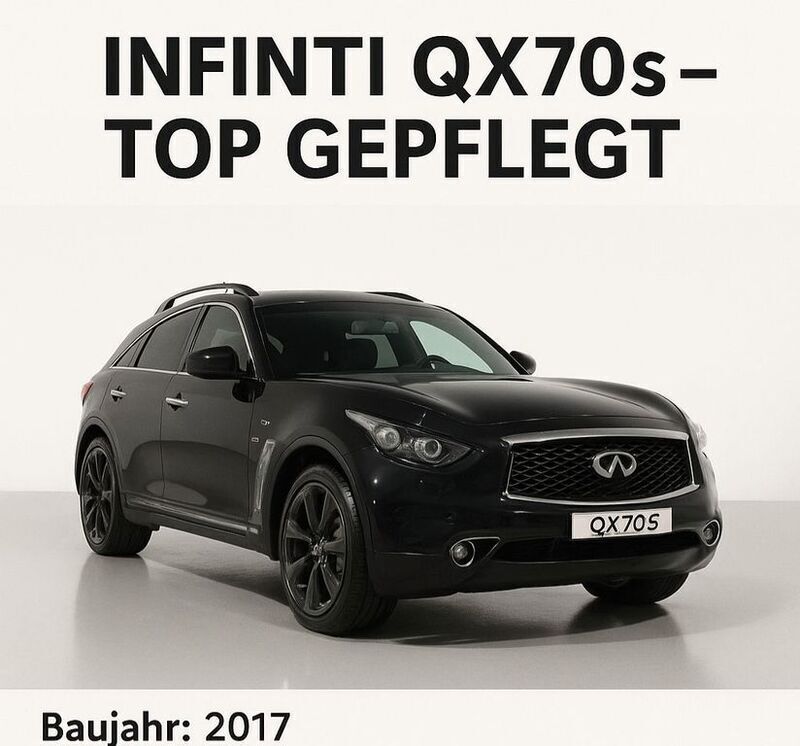 Schwarz Gebraucht 2017 Infiniti QX70 SUV | 18.500 € (Guter Preis) - Bild 1/3