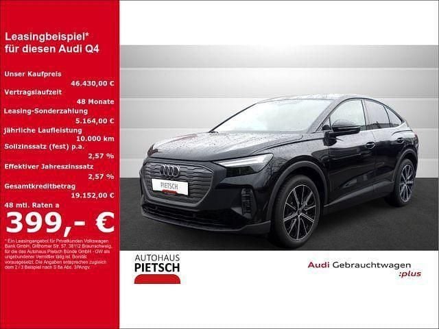 Schwarz Gebraucht 2024 Audi Q4 Sportback e-tron Ambiente SUV | 46.430 € - Bild 1/4