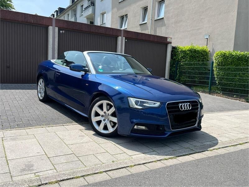 Blau Gebraucht 2014 Audi A5 Cabriolet S-Line Cabrio | 13.000 € (Superpreis) - Bild 1/4