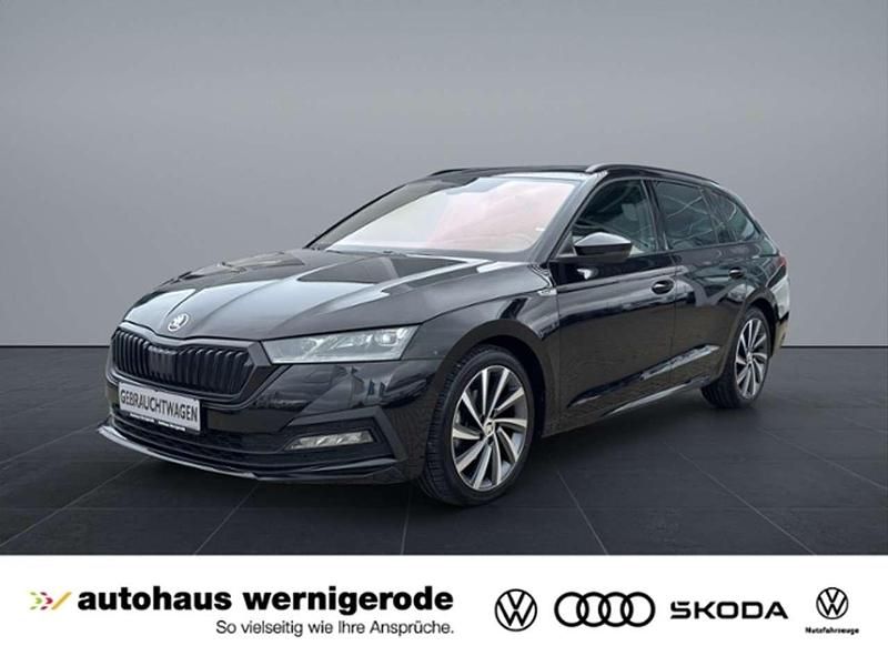 Schwarz Gebraucht 2023 Skoda Octavia SportLine Kombi | 30.339 € (Teuer) - Bild 1/4