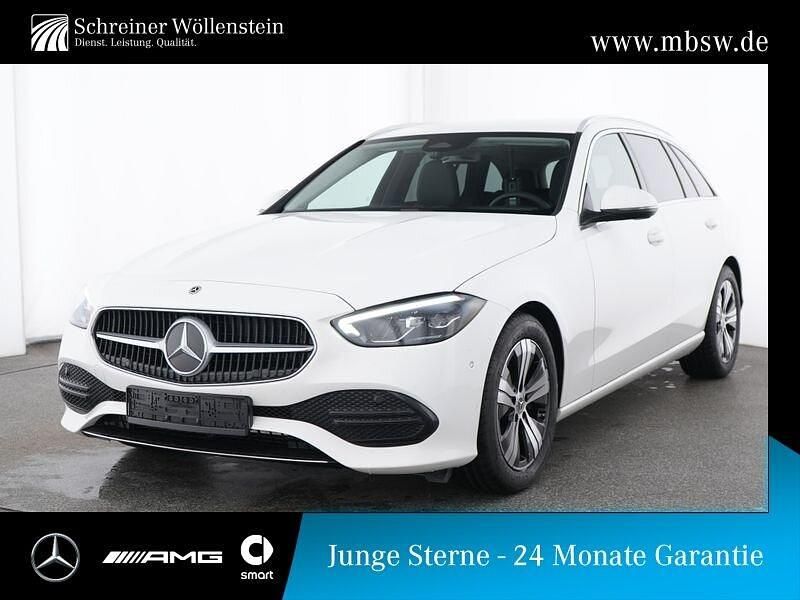 Unilack polarweiß Gebraucht 2024 Mercedes C220 Avantgarde Kombi | 38.470 € (Guter Preis) - Bild 1/4