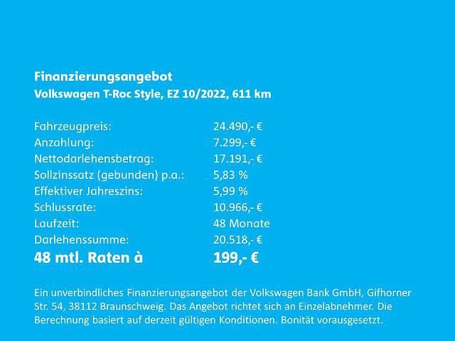 Gebraucht VW T-Roc Style 110 PS (80 kW) 2022 Kingsredmetallic SUV