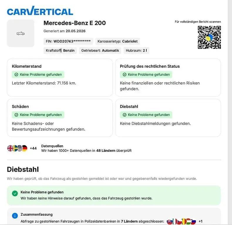 Gebraucht Mercedes E200 AMG 184 PS (135 kW) 2016 Schwarz Cabrio
