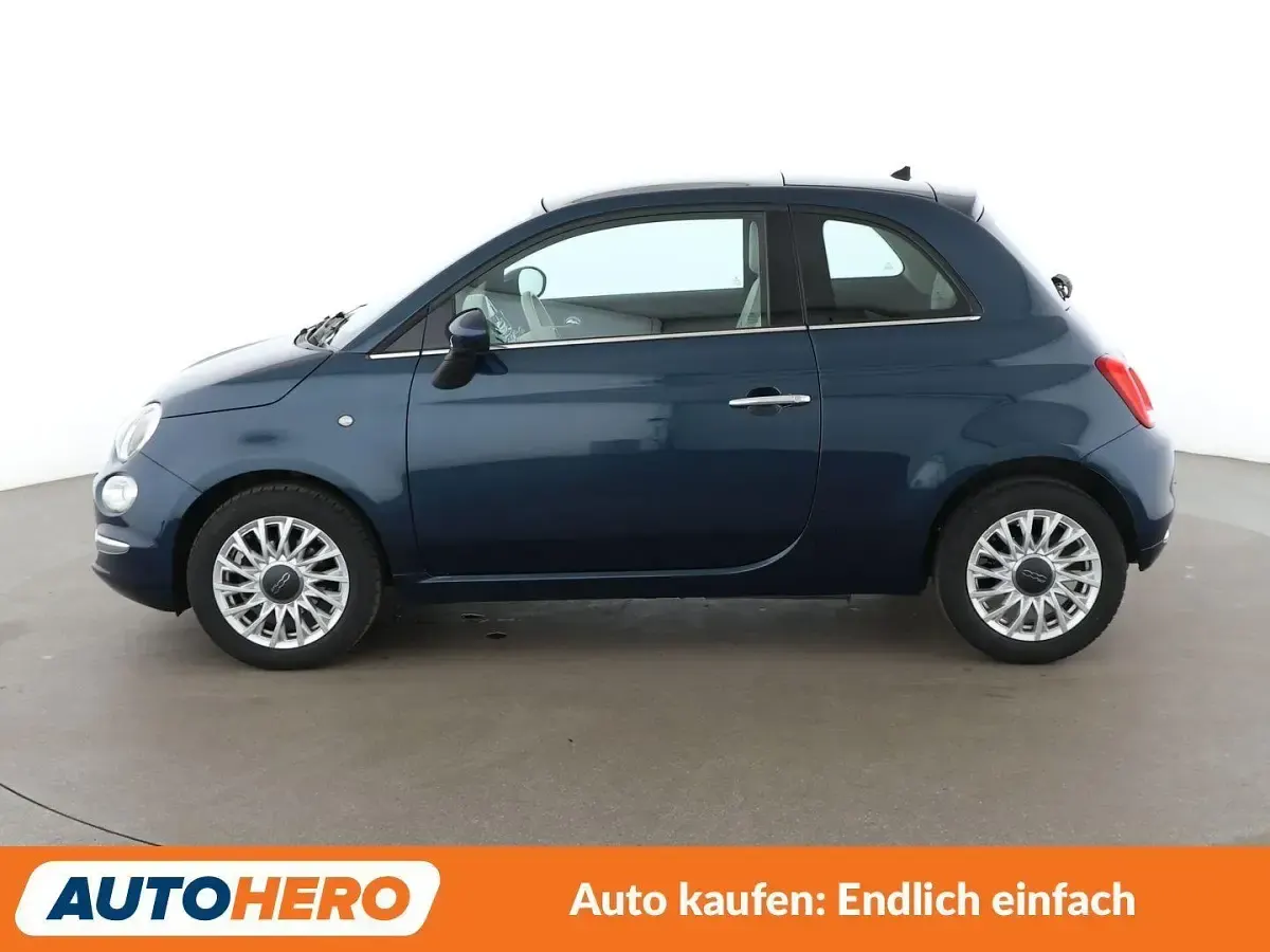 Gebraucht Fiat 500 Lounge 69 PS (50 kW) 2016 Blau Kleinwagen