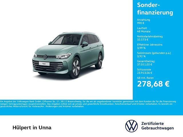 Gebraucht VW Passat Business 150 PS (110 kW) 2024 Grün Kombi