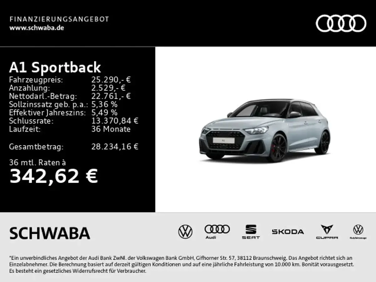 Gebraucht Audi A1 S-Line 207 PS (152 kW) 2023 Pfeilgrau perleffekt/mythossch SUV