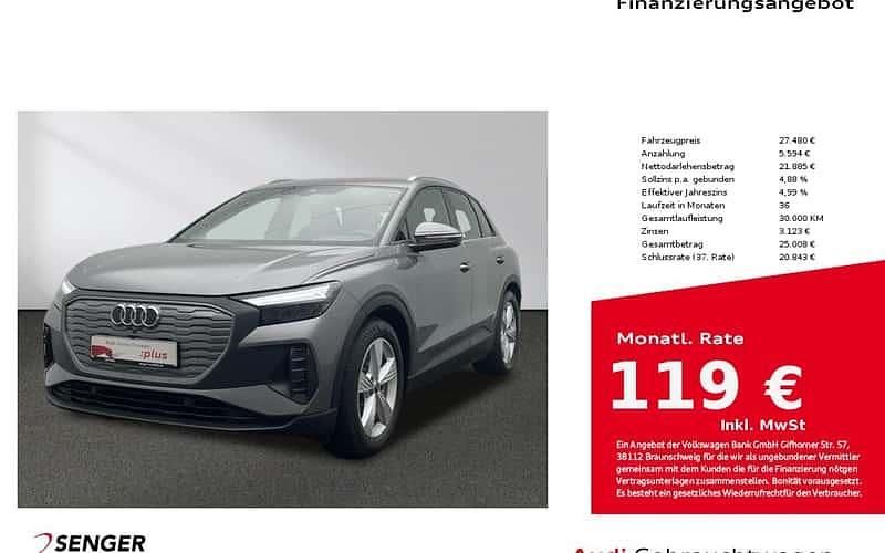Grau Gebraucht 2022 Audi Q4 e-tron Ambiente SUV | 27.480 € (Guter Preis) - Bild 1/4