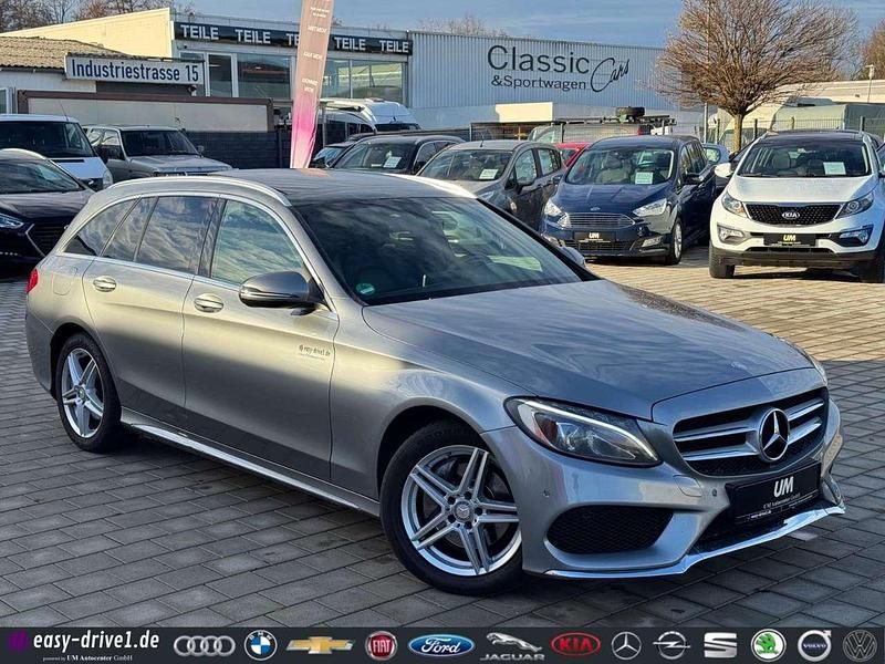 Grau Gebraucht 2015 Mercedes C220 AMG line Kombi | 14.990 € (Etwas zu teuer) - Bild 1/4