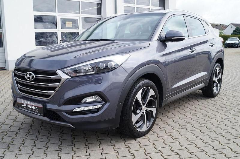 Thunder grey / met Gebraucht 2016 Hyundai Tucson Premium SUV | 19.490 € (Fairer Preis) - Bild 1/4