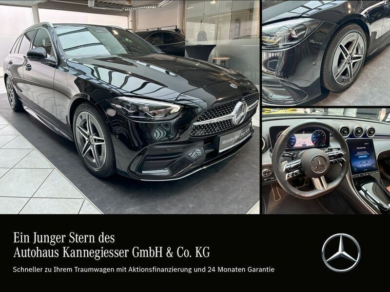 Schwarz Gebraucht 2023 Mercedes C180 AMG Limousine | 39.899 € (Etwas zu teuer) - Bild 1/4
