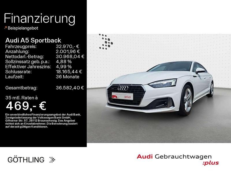 Ibisweiß Gebraucht 2022 Audi A5 Advanced Coupé | 32.970 € (Guter Preis) - Bild 1/4